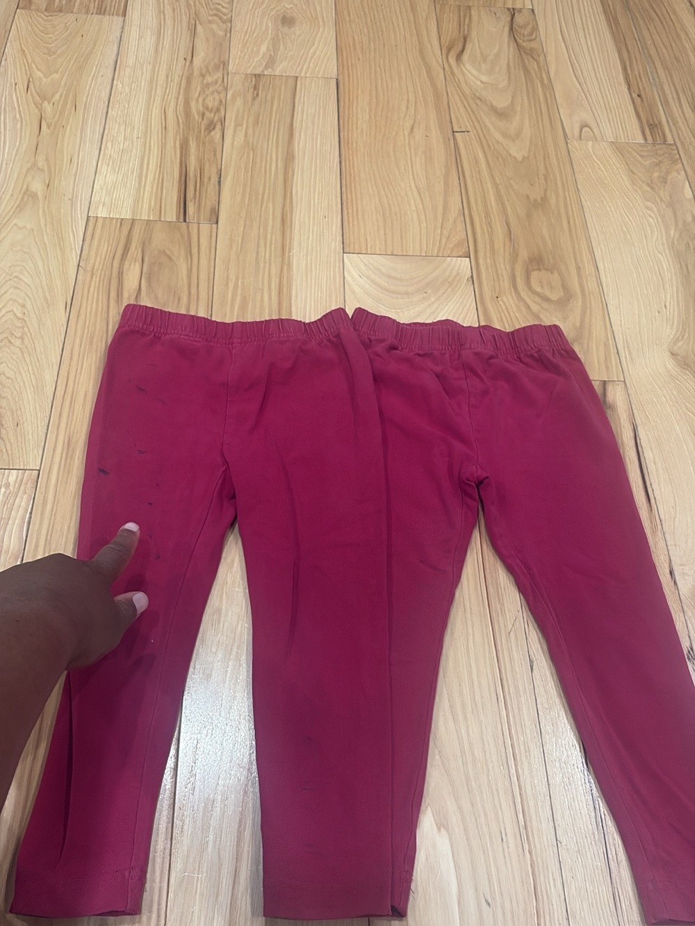 Hanna Andersson Girls’ Berry Pink Stretch Leggings Set of 3